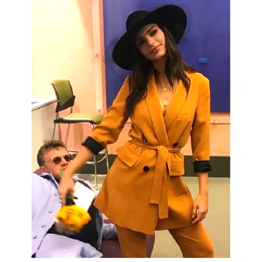 Zara double-breasted oversized blazer